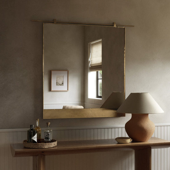 Chico Small Mirror - Antique Brass