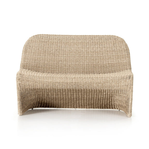 Portia Outdoor Dining Bench - White