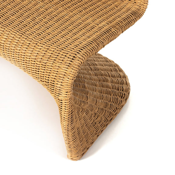 Portia Outdoor Dining Bench - Natural
