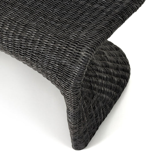 Portia Outdoor Dining Bench - Coal
