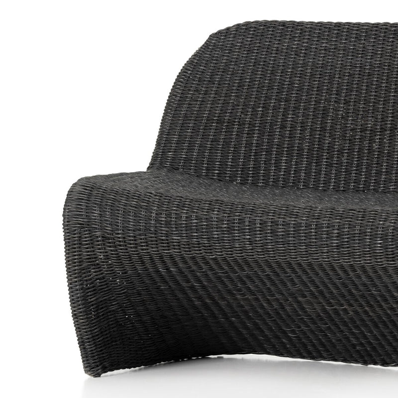 Portia Outdoor Dining Bench - Coal