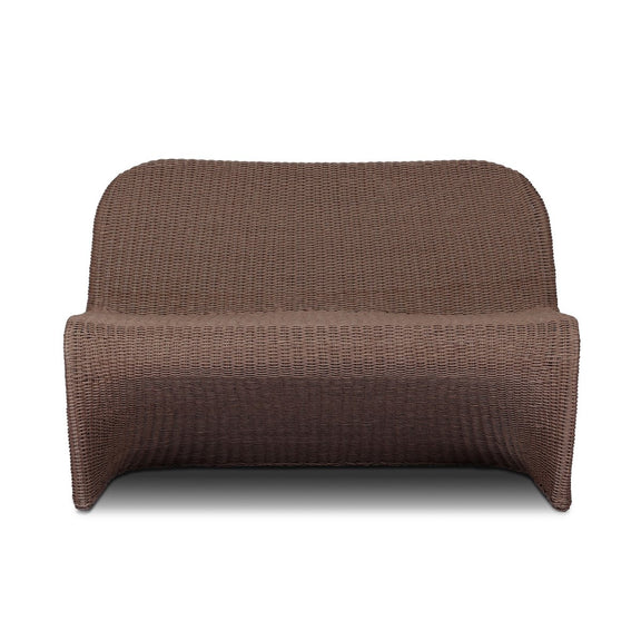 Portia Outdoor Dining Bench - Tanned Weave