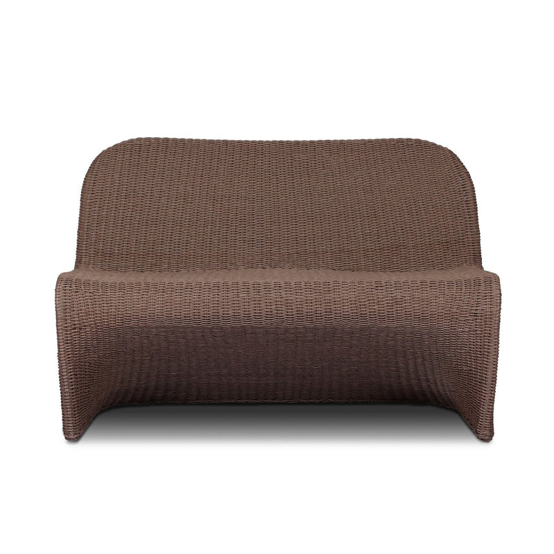 Portia Outdoor Dining Bench - Tanned Weave