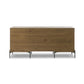 Eaton Executive Desk - Amber Oak Resin
