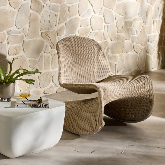 Portia Outdoor Rocking Chair - Vintage White