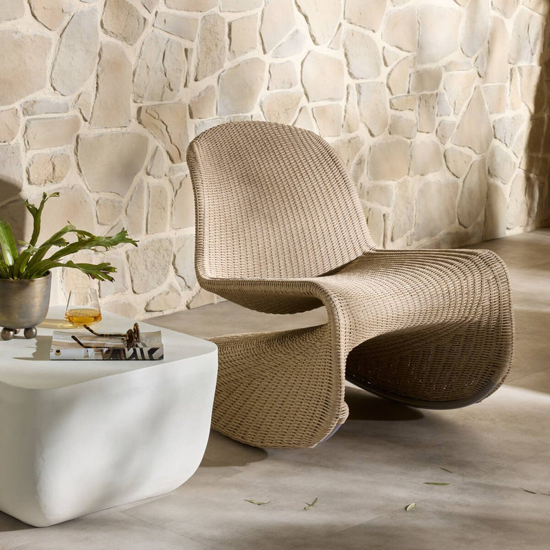Portia Outdoor Rocking Chair - Vintage White