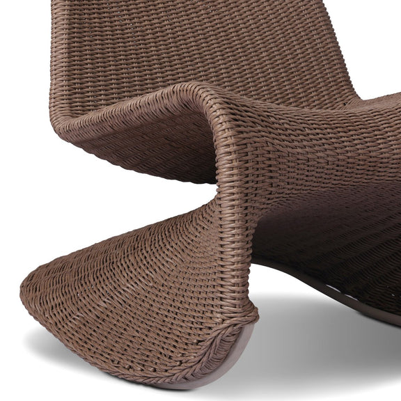 Portia Outdoor Rocking Chair - Tanned Weave