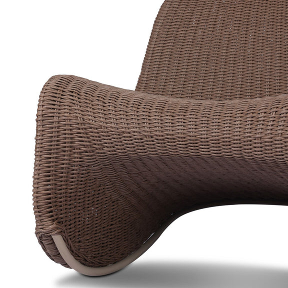 Portia Outdoor Rocking Chair - Tanned Weave