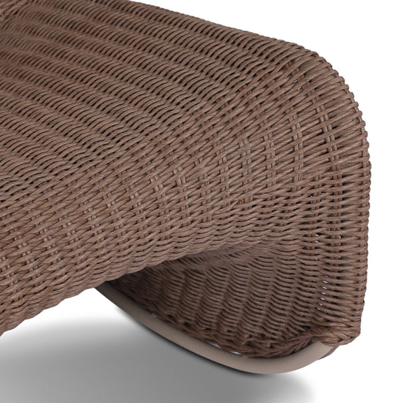 Portia Outdoor Rocking Chair - Tanned Weave