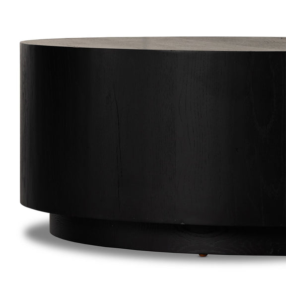 Humphrey Round Coffee Table - Coal On Oak