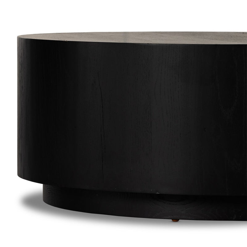 Humphrey Round Coffee Table - Coal On Oak