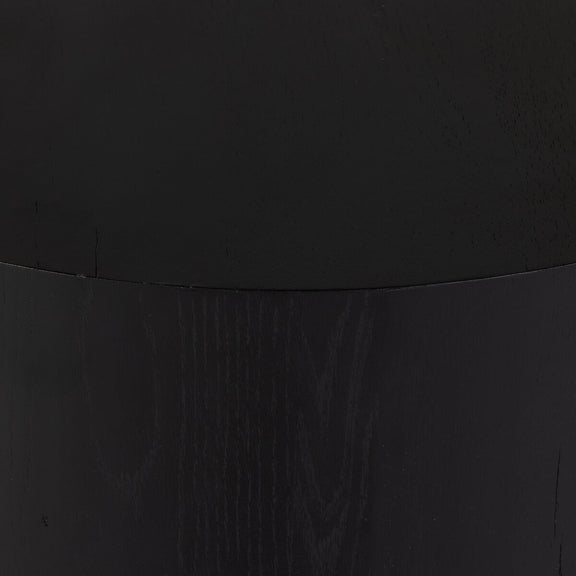 Humphrey Round Coffee Table - Coal On Oak