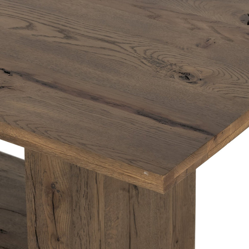 Perrin Dining Table 93" - Rustic Fawn Veneer