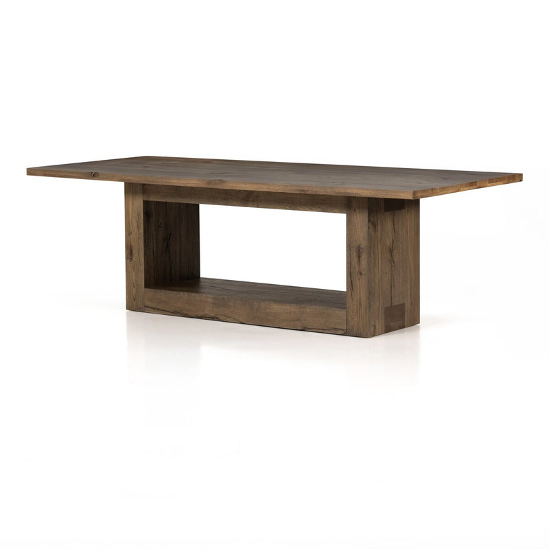 Perrin Dining Table 93" - Rustic Fawn Veneer