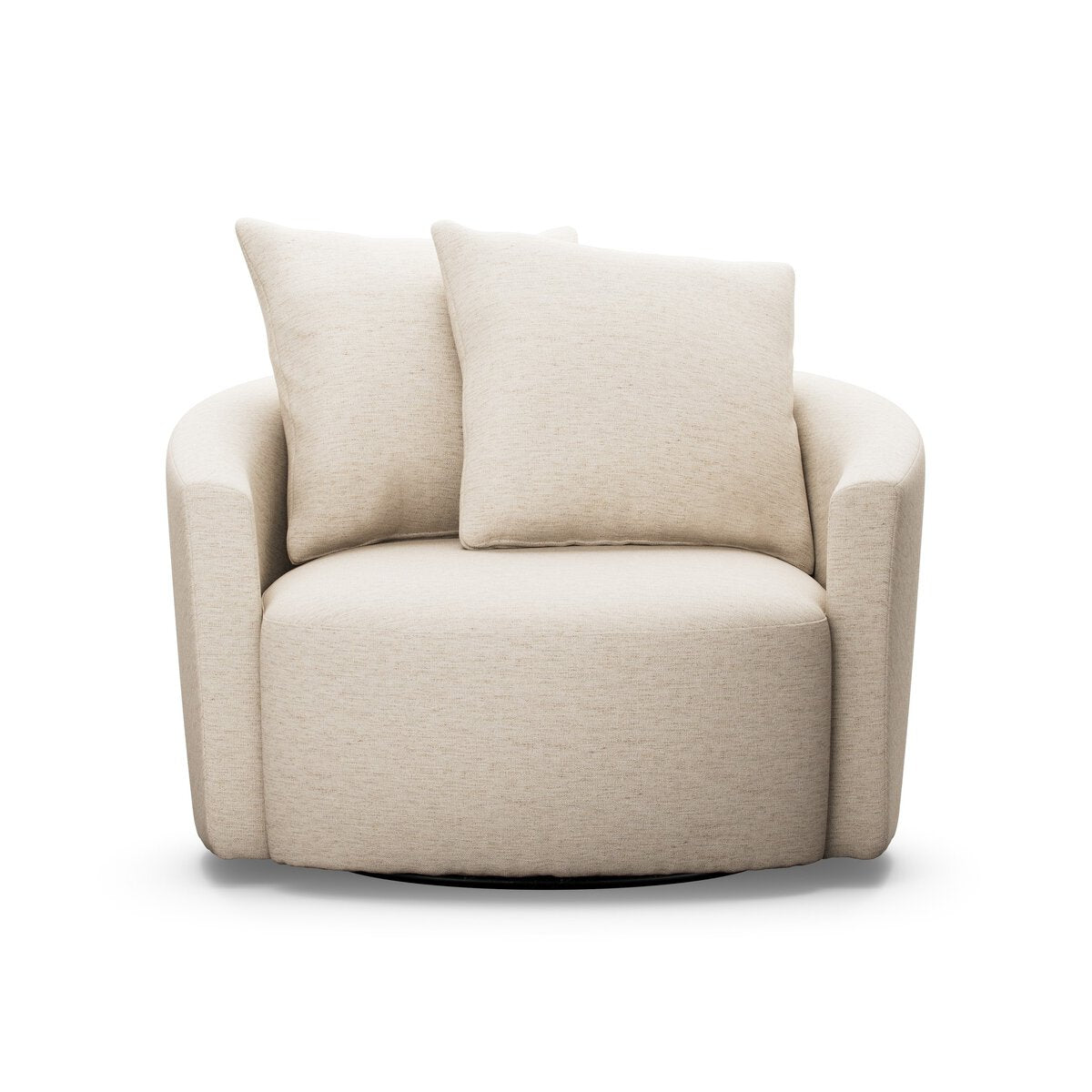 Chloe Swivel Chair - Crypton Nomad Snow