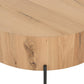 Eaton Drum Coffee Table - Light Oak Resin