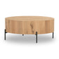 Eaton Drum Coffee Table - Light Oak Resin