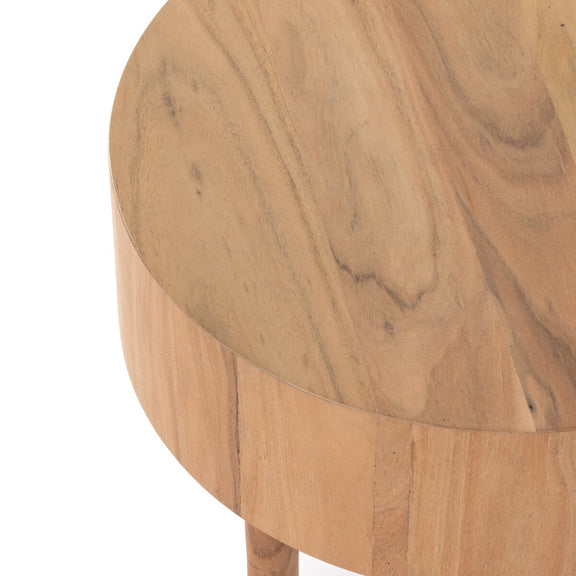 Atmore End Table - Natural Acacia Veneer