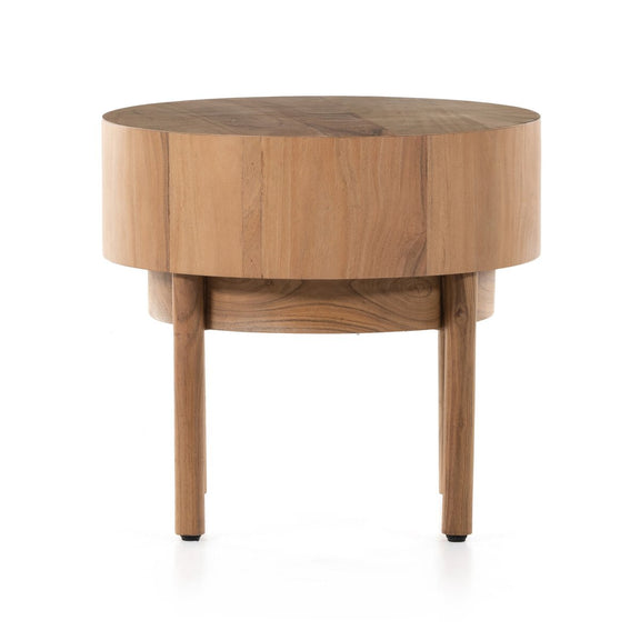 Atmore End Table - Natural Acacia Veneer