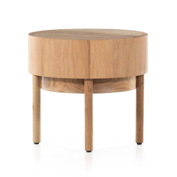 Atmore End Table - Natural Acacia Veneer