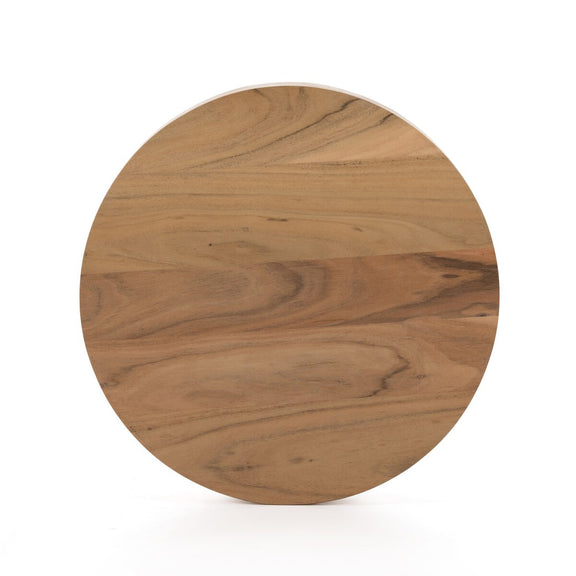 Atmore End Table - Natural Acacia Veneer