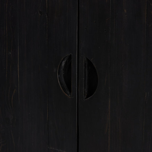 Everson Cabinet - Black Reclaimed