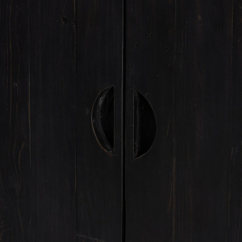 Everson Cabinet - Black Reclaimed