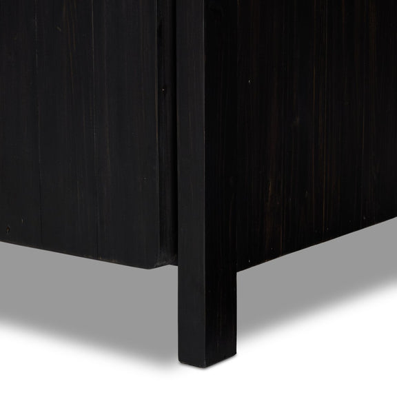 Everson Cabinet - Black Reclaimed