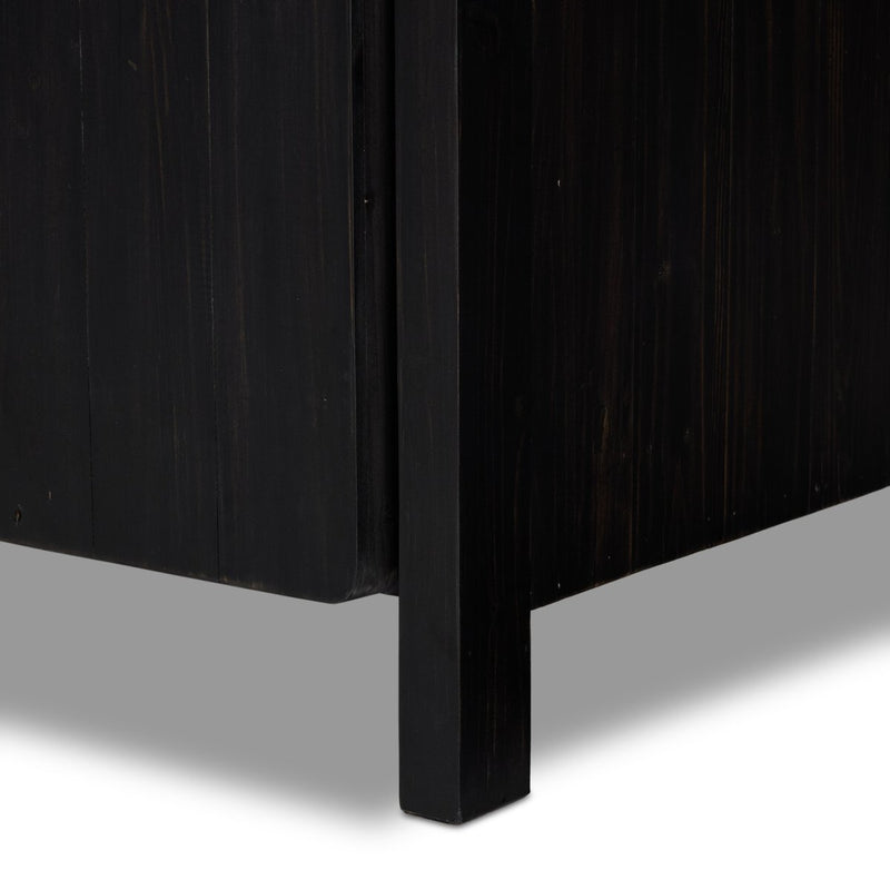 Everson Cabinet - Black Reclaimed