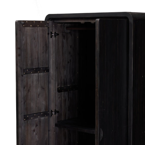 Everson Cabinet - Black Reclaimed