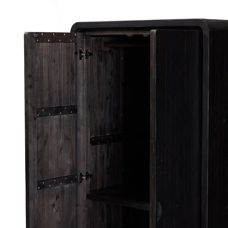 Everson Cabinet - Black Reclaimed