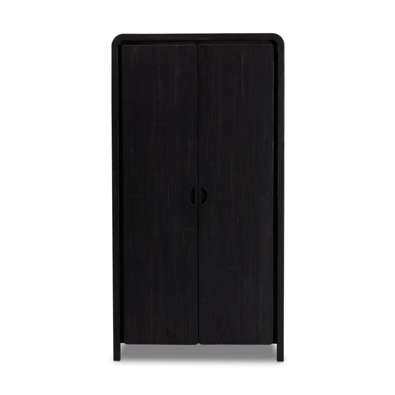 Everson Cabinet - Black Reclaimed