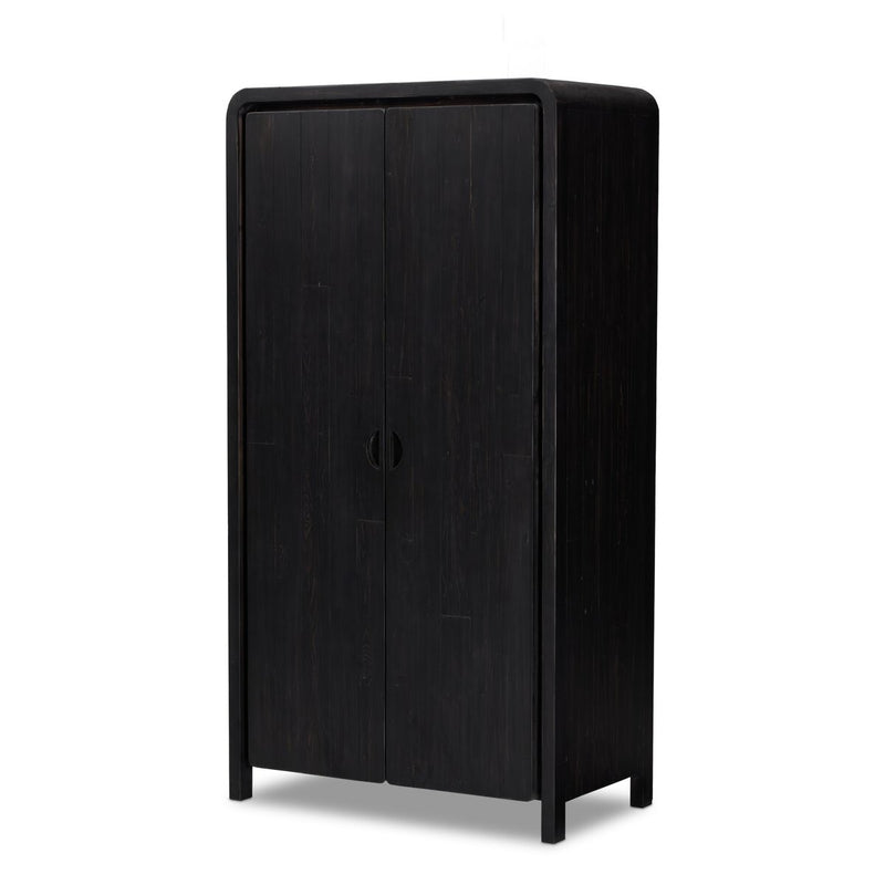 Everson Cabinet - Black Reclaimed