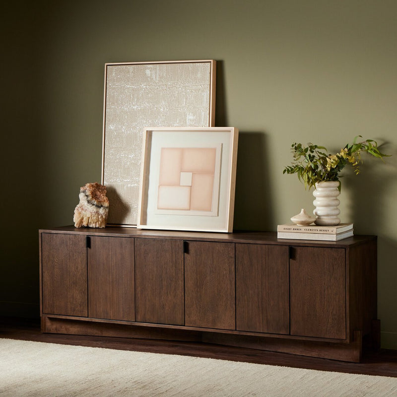 Castillo Media Console - Chestnut Parawood
