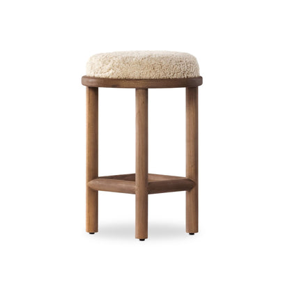 Saldino Bar + Counter Stool - Beige Shearling