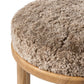 Saldino Bar + Counter Stool - Taupe Shearling