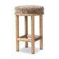 Saldino Bar + Counter Stool - Taupe Shearling