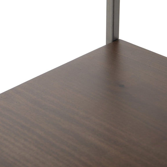 Trey Modular Wall Desk With 2 Bookcases - Auburn