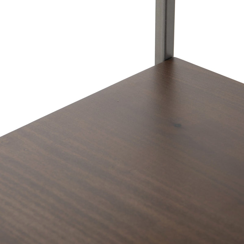 Trey Modular Wall Desk With 2 Bookcases - Auburn