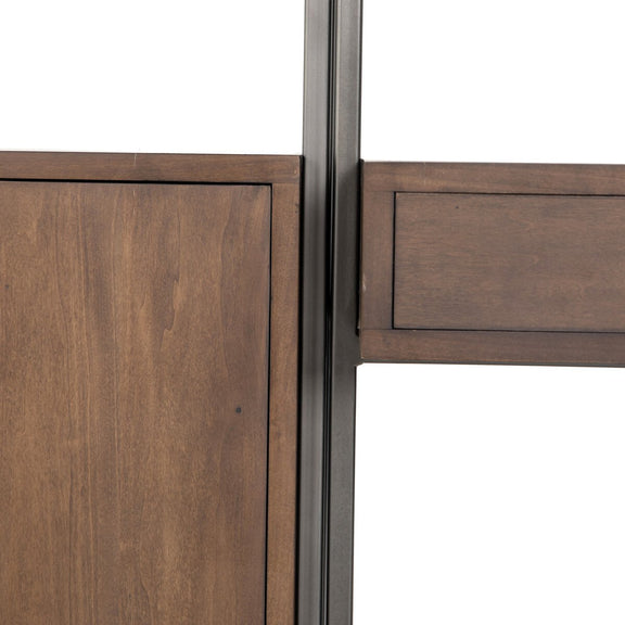 Trey Modular Wall Desk With 2 Bookcases - Auburn