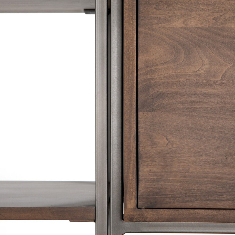 Trey Modular Wall Desk With 2 Bookcases - Auburn