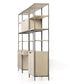 Trey Modular Wall Desk With 2 Bookcases - Dove Poplar
