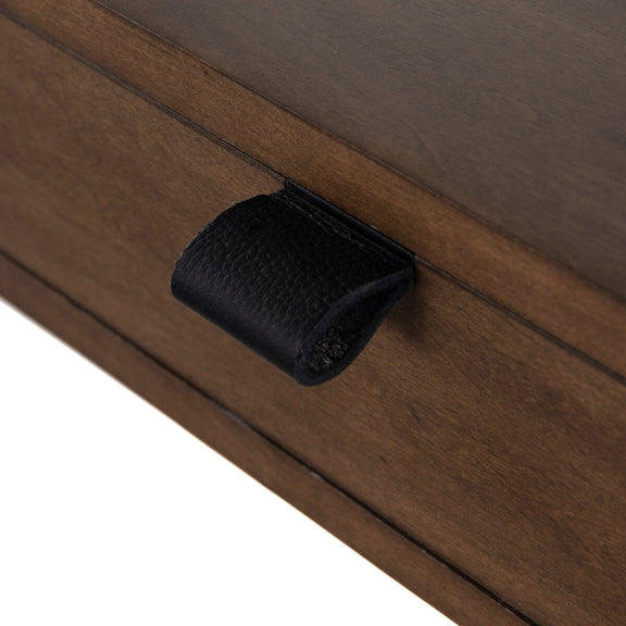 Trey Modular Wall Desk With 1 Bookcase - Auburn