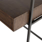 Trey Modular Wall Desk With 1 Bookcase - Auburn