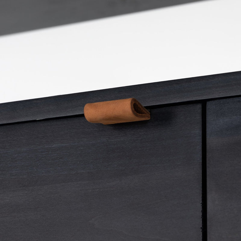 Trey Modular Wall Desk With 1 Bookcase - Black