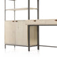 Trey Modular Wall Desk With 1 Bookcase - Dove Poplar