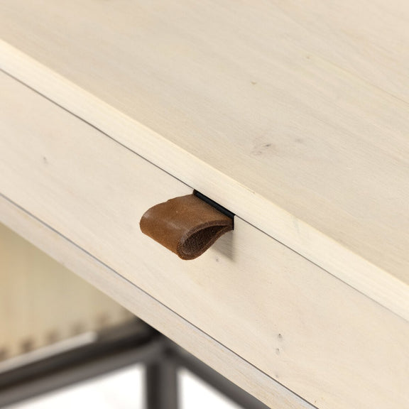 Trey Modular Wall Desk With 1 Bookcase - Dove Poplar