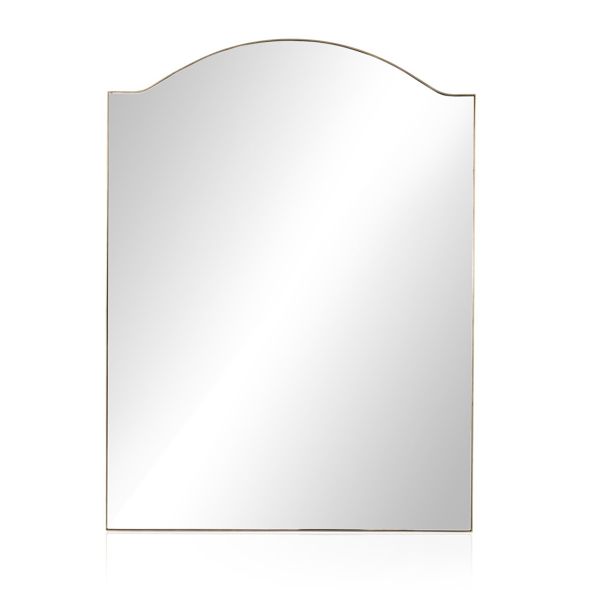 Jacques Floor Mirror - Antique Brass