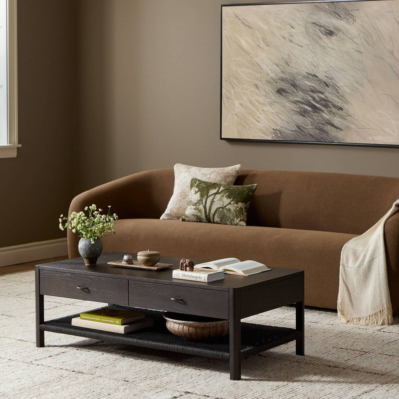Zuma Coffee Table - Smoked Black Ash