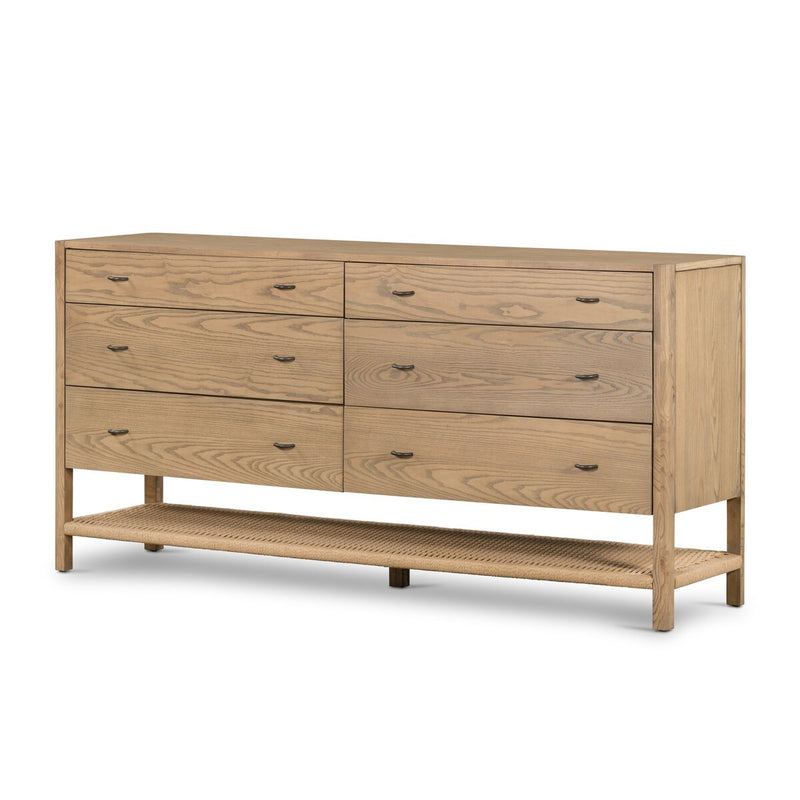Zuma 6 Drawer Dresser - Dune Ash